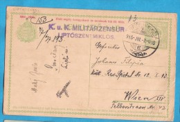 1915  ERSTE WELTKRIEG WW I AUSTRIA  CROATIEN HRVATSKA UNGARN  LIPTOSZENTMIKLOS  ZENSUR  POSTALKARD - Prima Guerra Mondiale