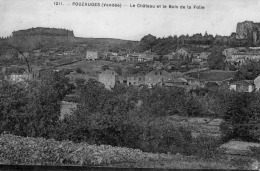 Pouzauges : Le Château Et Le Bois De La Folie - Pouzauges