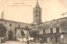 55 - LABRUGUIERE - LA PLACE DE L'EGLISE - Labruguière