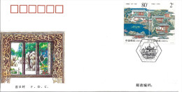 Env Fdc  Chine 2003, N°4091-2 Y Et T, Suzhou Gardens - Usati