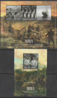 TOGO,2014, MNH, WWI, TROOPS, SHIPS, BLACK AND WHITE PHOTOS, SHEETLET +  S/S - WW1