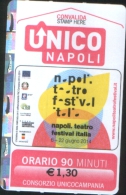 Biglietto Emesso Dal Consorzio Unico Campania Per Il Napoli Teatro Festival 2014 - Europa