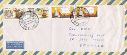 Brazil Via Aérea LAIGO DO MACHADO, RIO DE JANEIRO 1980 Cover Letra To HERLEV Denmark UPU - Kongress Pair (2 Scans) - Lettres & Documents