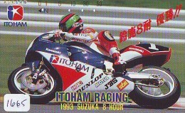 Télécarte Japon * MOTOR * KAWASAKI (1665)  Phonecard Japan * TELEFONKARTE * MOTORBIKE * SUZUKA 8 HOUR - Motos