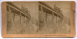 NEW HAMPSHIRE - '800 - FOTO STEREOSCOPICA - TRENO - SKY RAIROADING - WHITE MOUNTAINS - Visionneuses Stéréoscopiques