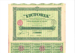 VICTORIA Action De 100 Francs Le 1er Juin 1932 - Pétrole