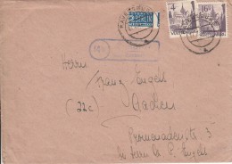 Wurttemberg Cover Franked Scott #8N29, #8N20 Also Postal Tax Stamp (mis-perfed) Posted Ravensburg - Württemberg