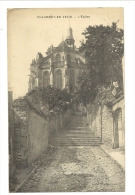 Cp, 60, Chaumont-en-Vexin, L'Eglise, Voyagée 1916 - Chaumont En Vexin