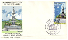 (110) New Caledonia FDC Cover - 1977 - Nouméa Fountain - FDC