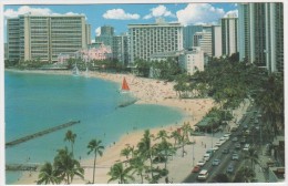 CARTOLINA - USA - Hawaii - Waikiki Beach & Hotels - Viaggiata Per Bourg D'Oisans - Honolulu