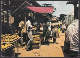 Markt - Market Place- Markplatz Paramaribo .  See The 2  Scans For Condition. ( Originalscan !!! ) - Suriname