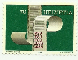 1983 - Svizzera 1176 Federazione Giornalisti C3374, - Ongebruikt