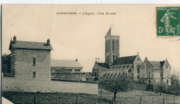 95 - Champagne : L' Eglise - Vue De Côté - Champagne Sur Oise