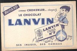 Buvard. Comme CROKENLER... Croquez Le CHOCOLAT LANVIN LANVIN CHOCOLAT A CROQUER N°7 - Chocolat