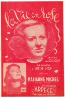 La Vie En Rose, Edith Piaf, Louigy, Marianne Michel, Partition Chant - Zang (solo)