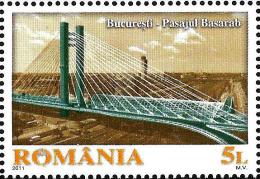 Romania - 2011 - New Bucharest - Basarab Bridge - Mint Stamp - Nuevos