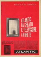 # ATLANTIC TV TELEVISION ITALY 1950s Advert Pubblicità Publicitè Reklame Publicidad Radio TV Televisione - Fernsehgeräte