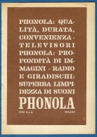 # PHONOLA TV TELEVISION ITALY 1950s Advert Pubblicità Publicitè Reklame Publicidad Radio TV Televisione - Televisie