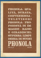 # PHONOLA TV TELEVISION ITALY 1950s Advert Pubblicità Publicitè Reklame Publicidad Radio TV Televisione - Televisión