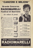 # RADIOMARELLI TV TELEVISION ITALY 1950s Advert Pubblicità Publicitè Reklame Publicidad Radio TV Televisione - Televisión