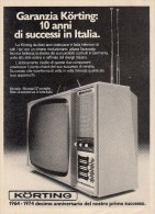 # KORTING TV TELEVISION ITALY 1950s Advert Pubblicità Publicitè Reklame Publicidad Radio TV Televisione - Fernsehgeräte