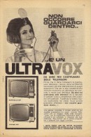 # ULTRAVOX TV TELEVISION ITALY 1950s Advert Pubblicità Publicitè Reklame Publicidad Radio TV Televisione - Televisión