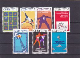 ATHLETISM, BOXING, JUDO, MNH, 1972, CUBA - Unused Stamps