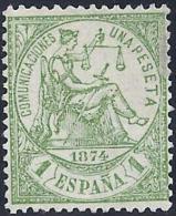 ESPAÑA 1874 - Edifil #150 Sin Goma (*) - Nuovi