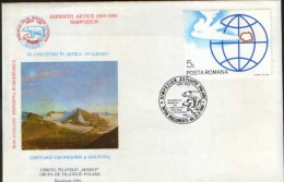 Romania- Occasionally Special Cover 1990- Arctic Expedition,Romanian Polar Research Expedition - Svalbard - Expediciones árticas