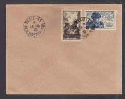 FRANCE 1945 N° 743 & 742 Obl. S/Lettre FDC - ....-1949