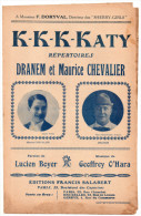 K-k-k-Katy, Lucien Boyer, Geoffey O´Hara, Dranem, Maurice Chevalier, Partition Chant - Gesang (solo)