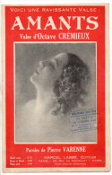 Amants, Valse D´Octave Crémieux, Pierre Varenne, Mad Rainvyl, Partition Chant - Gesang (solo)
