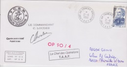 Port Aux Français 21-6-1990  Marion Dufresne   Op 90/4 - Storia Postale