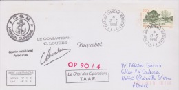 Port Aux Français 21-6-1990  Marion Dufresne   Op 90/4 - Covers & Documents