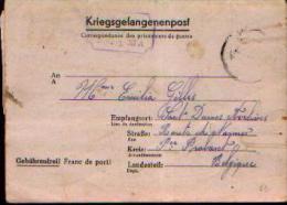 Pli - A Circulé En Franchise Entre Le M-STAMMLAGER XI A (DE) Et SART DAMES AVELINES-21.11.1943 - Divers Cachets - Weltkrieg 1939-45 (Briefe U. Dokumente)