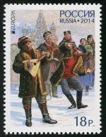 RUSSIA, 2014, MNH,EUROPA, MUSICAL INSTRUMENTS, 1v - 2014