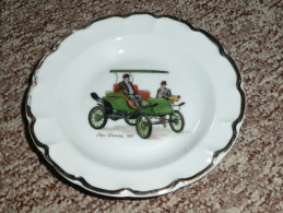 Rare Coupelle Vide Poche Cendrier Céramique Porcelaine émaillée De Limoges GB, Traction Tacot Pope Waverley 1907 - Limoges (FRA)