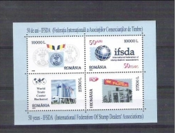 Romania 2002 - 50 Years IFSDA - MNH Perforated Sheet RO.002 - Neufs