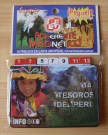 PERU MAGNET SOUVENIR , TREASURES OF PERU - Tourism