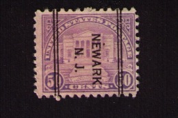 Timbre Oblitéré États-Unis, Tombe De Soldat Inconnu, 50 Cents, 1922, Surcharge Newark, N. J. - Neufs