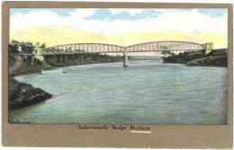 Indooroopilly Bridge, Brisbane Old Colour Postcard - Brisbane