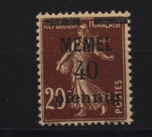 Memel,22a,xx,gep. - Memelland 1923