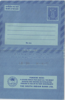 India 1970´s  The South Indian Bank Ltd. Inland Letter Card  # # # 83128  Inde Indien - Inland Letter Cards