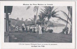 CPA - ARCHIPEL DES FIDJI - L'ILE DES LEPREUX - MAKOGAI - SOEURS EN TOURNÉE - MISSION DES PERES MARISTES EN OCÉANIE - - Papouasie-Nouvelle-Guinée