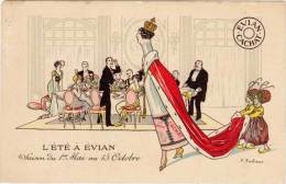 Eau Evian – Cachat - L’été à Evian, Signée Fabiano - Advertising