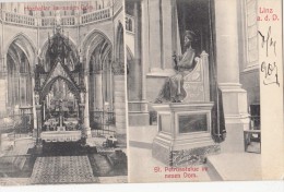 BF17419 Linz A D D St Petrusstatue Im Neuen Dom Austria   Front/back Image - Linz