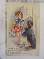 CPA Enfants Humour M.D. Série 5070 - Je Met Le Faux Collier, Hold Up, Miroir, On Regardera Tes Jambes... - Humorvolle Karten
