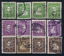 Denmark: 1924 Mi. 131-142 Used - Gebruikt