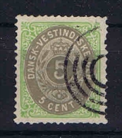 Danish West Indies, 1876 Mi Nr 10 Yv Nr 8 Used - Dänische Antillen (Westindien)