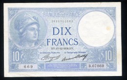 **date**10 FRANCS  "Minerve"  Du 17  12  1936            TTB - 10 F 1916-1942 ''Minerve''